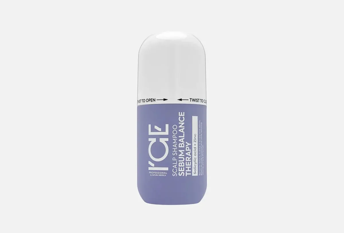 ICE by NATURA SIBERICA Scalp shampoo sebum balancing therapy / Шампунь для восстановления баланса жирной кожи головы, 250 мл
