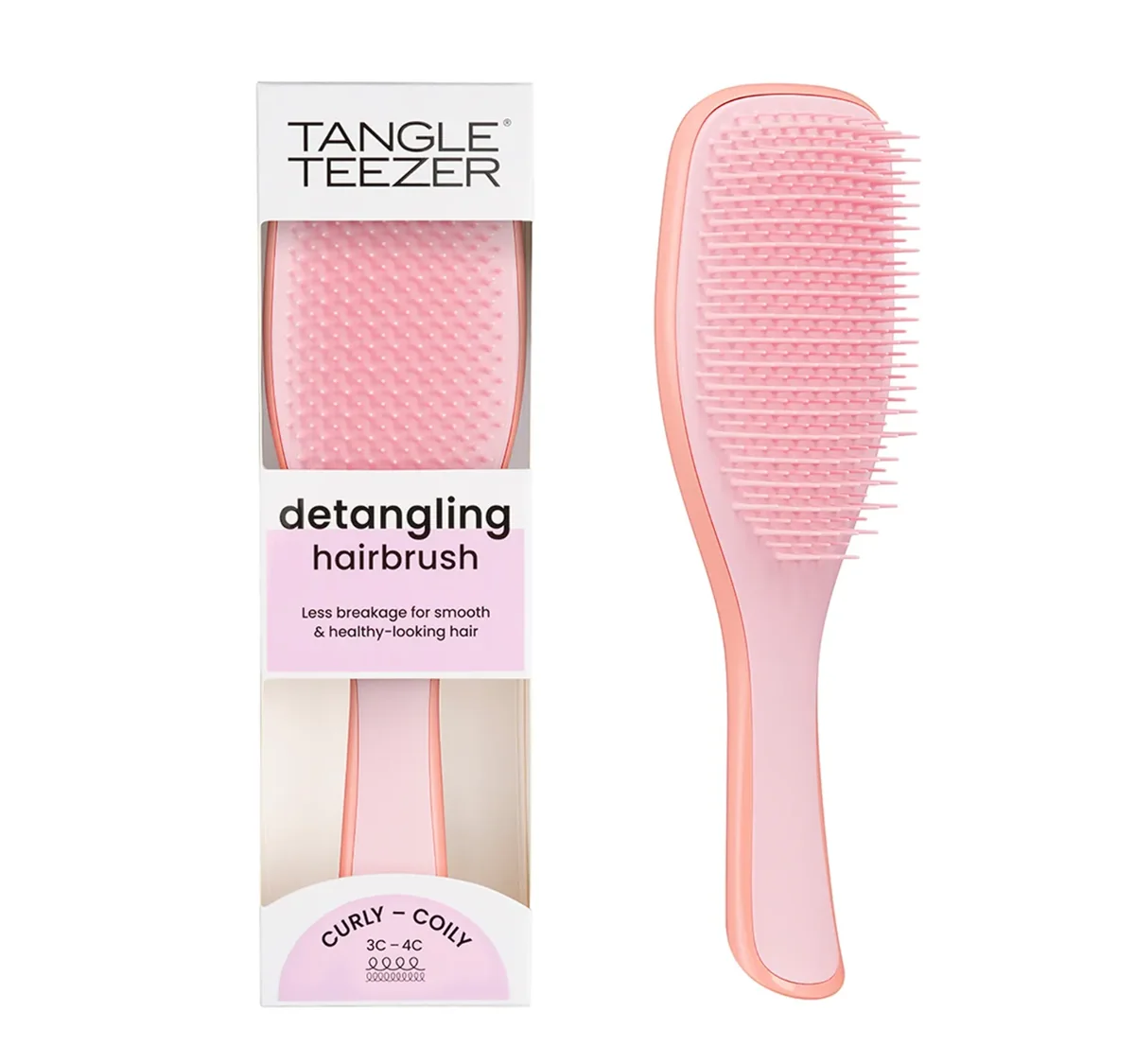 TANGLE TEEZER Расческа The Ultimate Detangler Naturally Curly "Mango Pink"