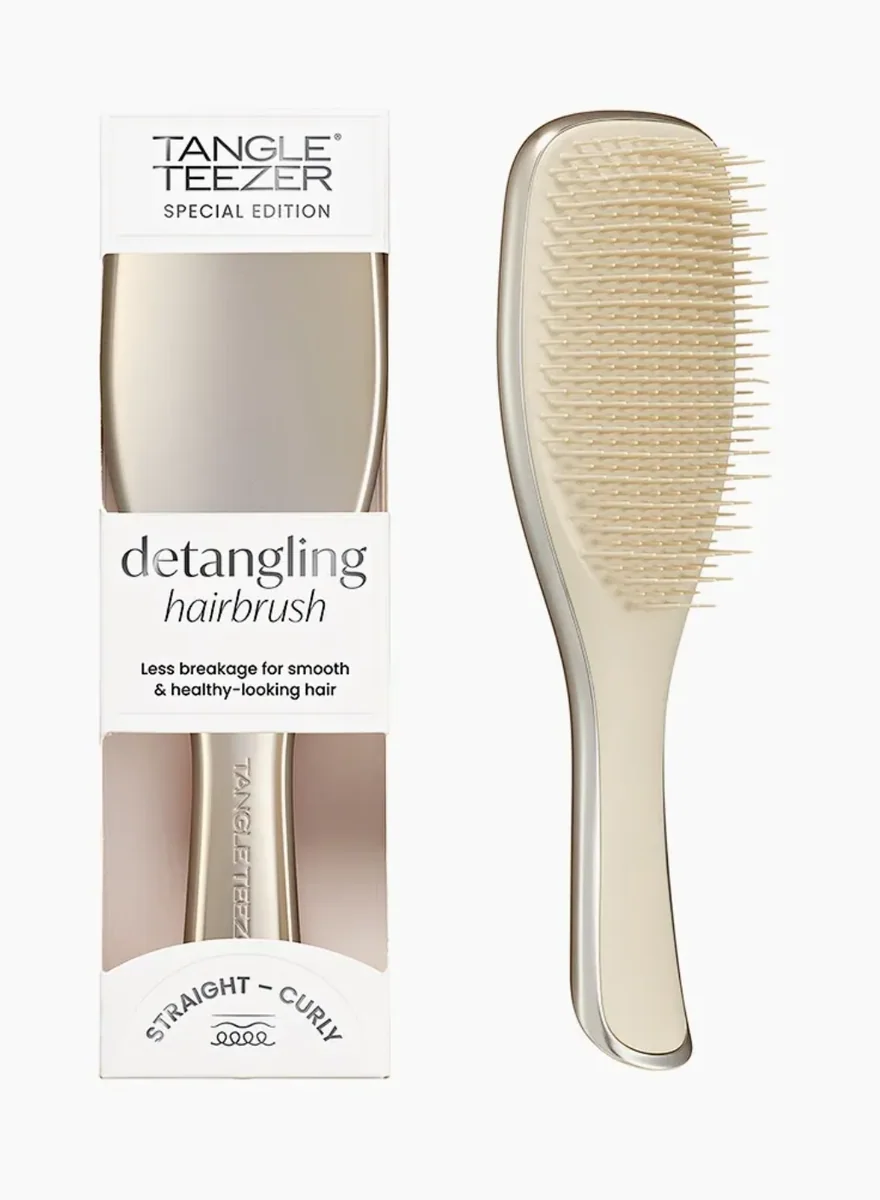 TANGLE TEEZER Расческа для распутывания волос The Large Ultimate Detangler "Chrome Neo Gold"